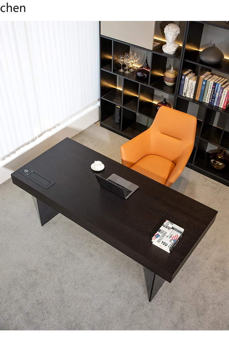 

DSA solid wood desk modern study small apartment minimalist computer desk simple office desk and chair