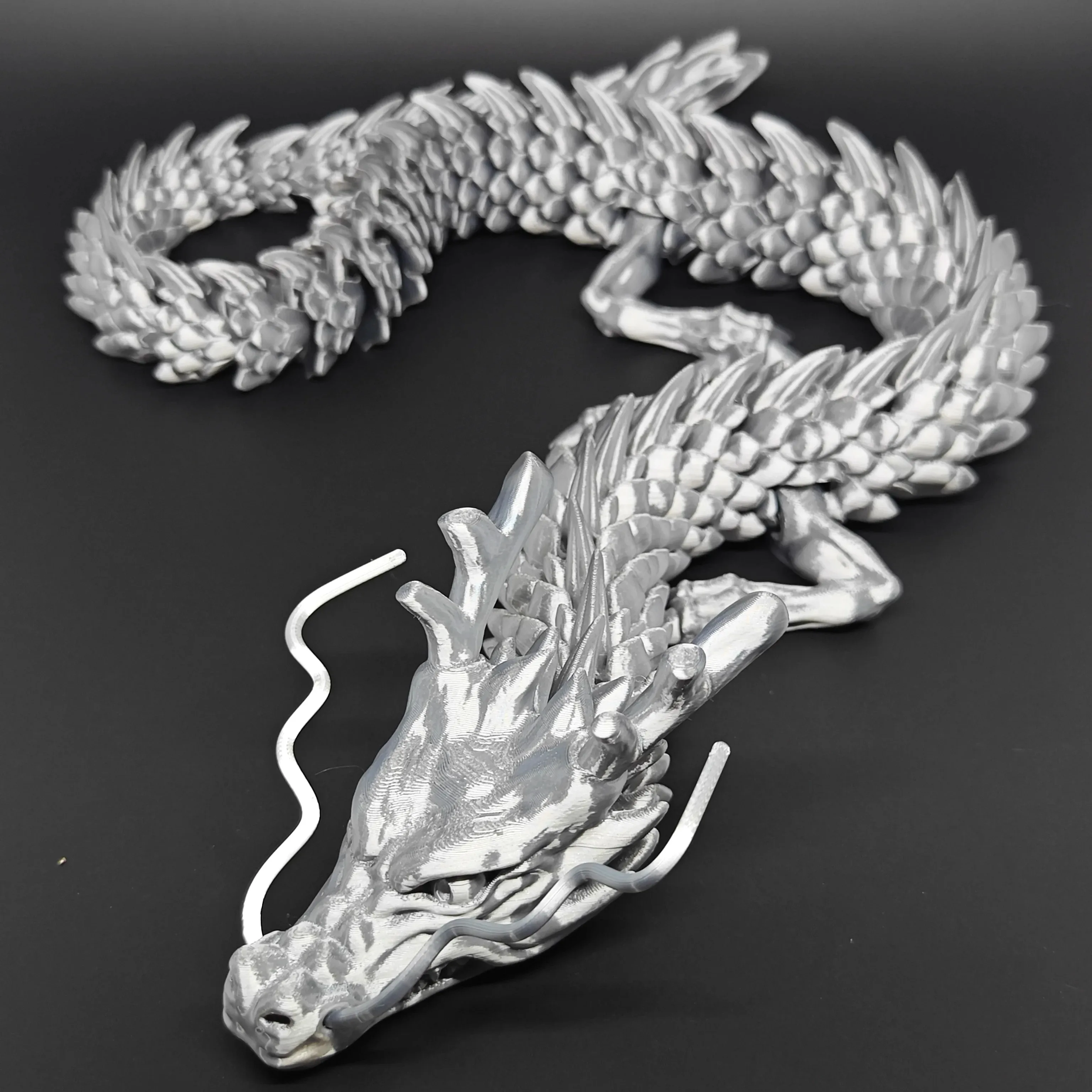 2026 88CM 3D Printed Gem Dragon Crystal Fidget Toy Rotatable Articulated Dragon Gift for Kids with ADHD Perfect for Birthdays Gi