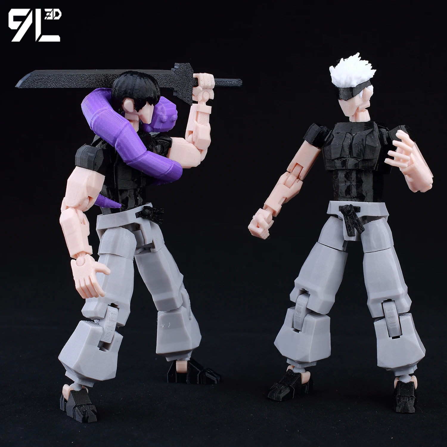 9L3D Lucky13 Ganzkörper beweglicher Roboter DIY Montagespielzeug Eltern-Kind-Spiele ​   Multi-Gelenk-Actionfigur Jujutsu Line Sukuna