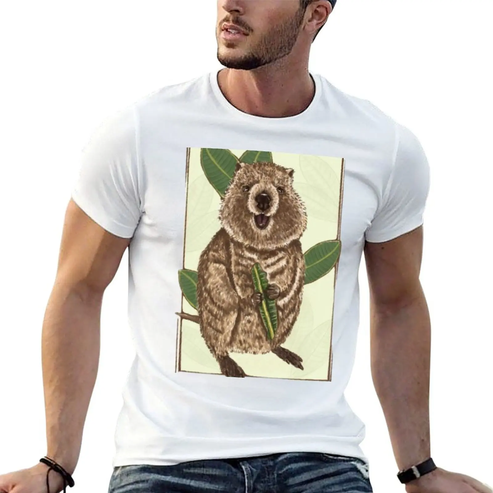 

Quokka Selfies - Happy Quokka He Makes Everyone Happy! Smile like a Happy as a Happy little creature T-Shirt