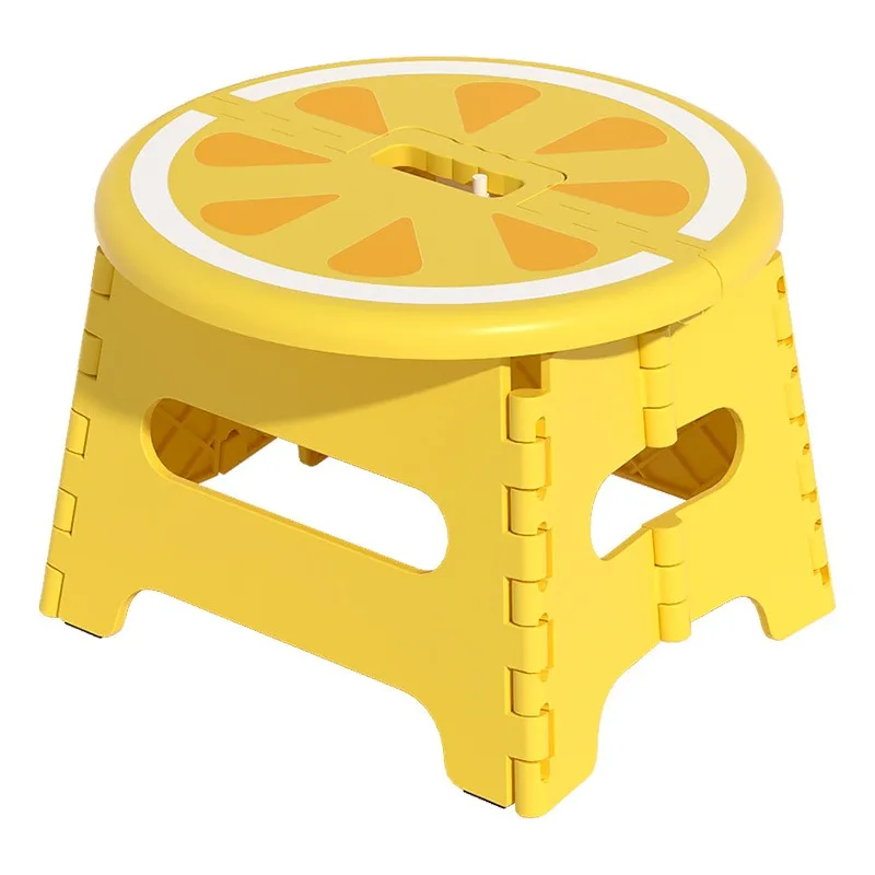 For Plastic Thickened Folding Stool, Portable Low Stool Outdoor Household Seat for Children