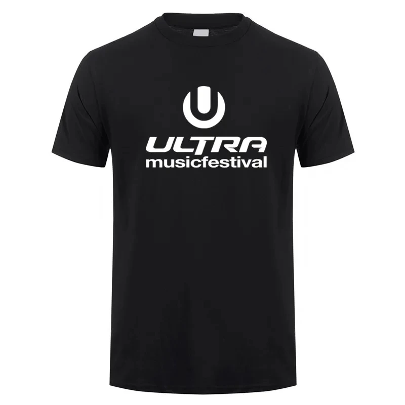 Camiseta ultra masculina para festival de música, camiseta casual, manga curta, tops frios masculinos, UMF, verão