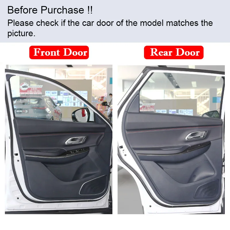 4PCS Car Door Anti-dirty Anti-kick Mat Protector Cover Sticker For CHANGAN Oshan X7 2020-2022 Decoration Car-styling Accessories