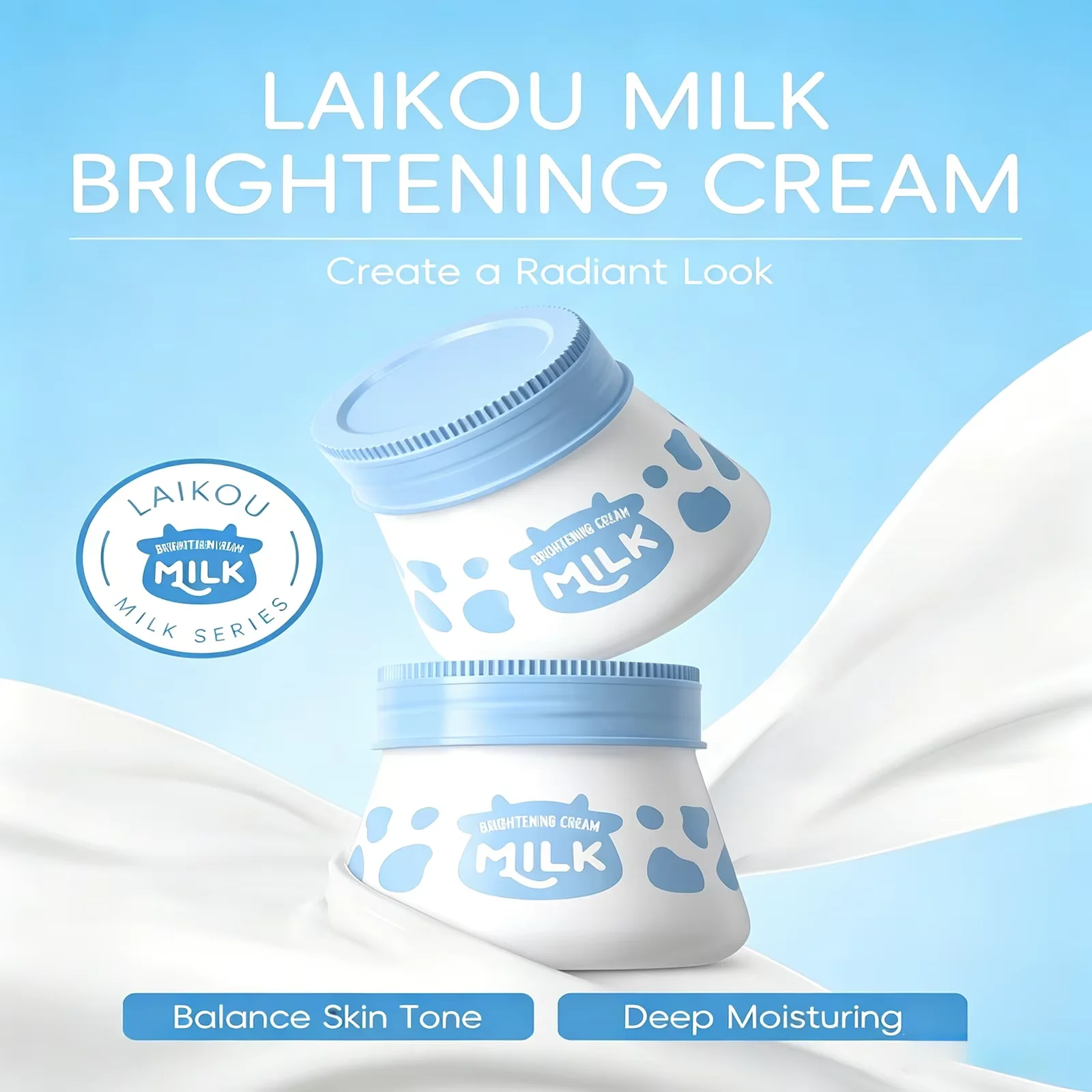 Laikou Milk Suyan Cream Whitening Moisturizing Moisturizing Nourishing Firming Hydrating Cream Facial Gentle & Nourishing Skin - Image 5