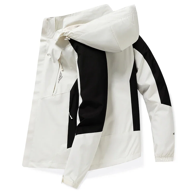 

Outdoor Functional Windbreaker Jacket Men's Autumn Casual Workwear Coat Hooded Jacket Mountaineering Suit Handsome Jacket Men