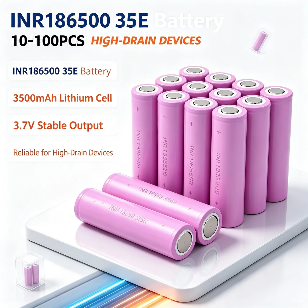 2026 NEW Brand New 18650 35E 3500mAh Rchargeable lLthium-ion Battery  20A Discharge INR18650 3.7v 3500mAh(10-100PCS)