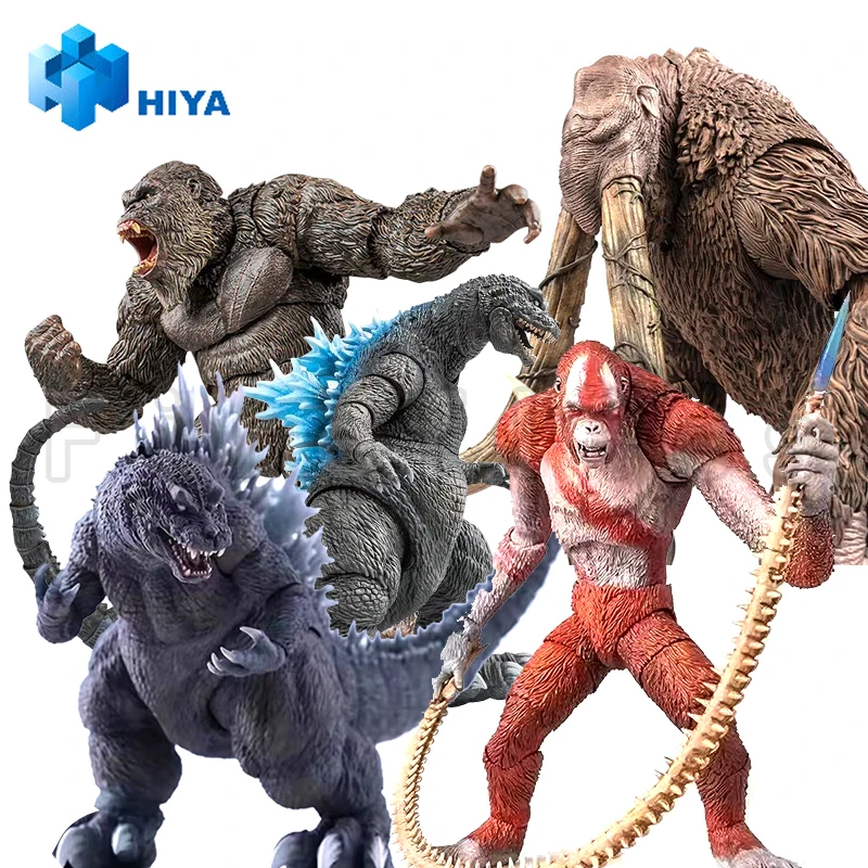 18CM HIYA Action Figure Exquisite Basic Series Godzilla X Kong The New Empire Godzilla Skull Crawler Godzilla 2014 Anime Toy