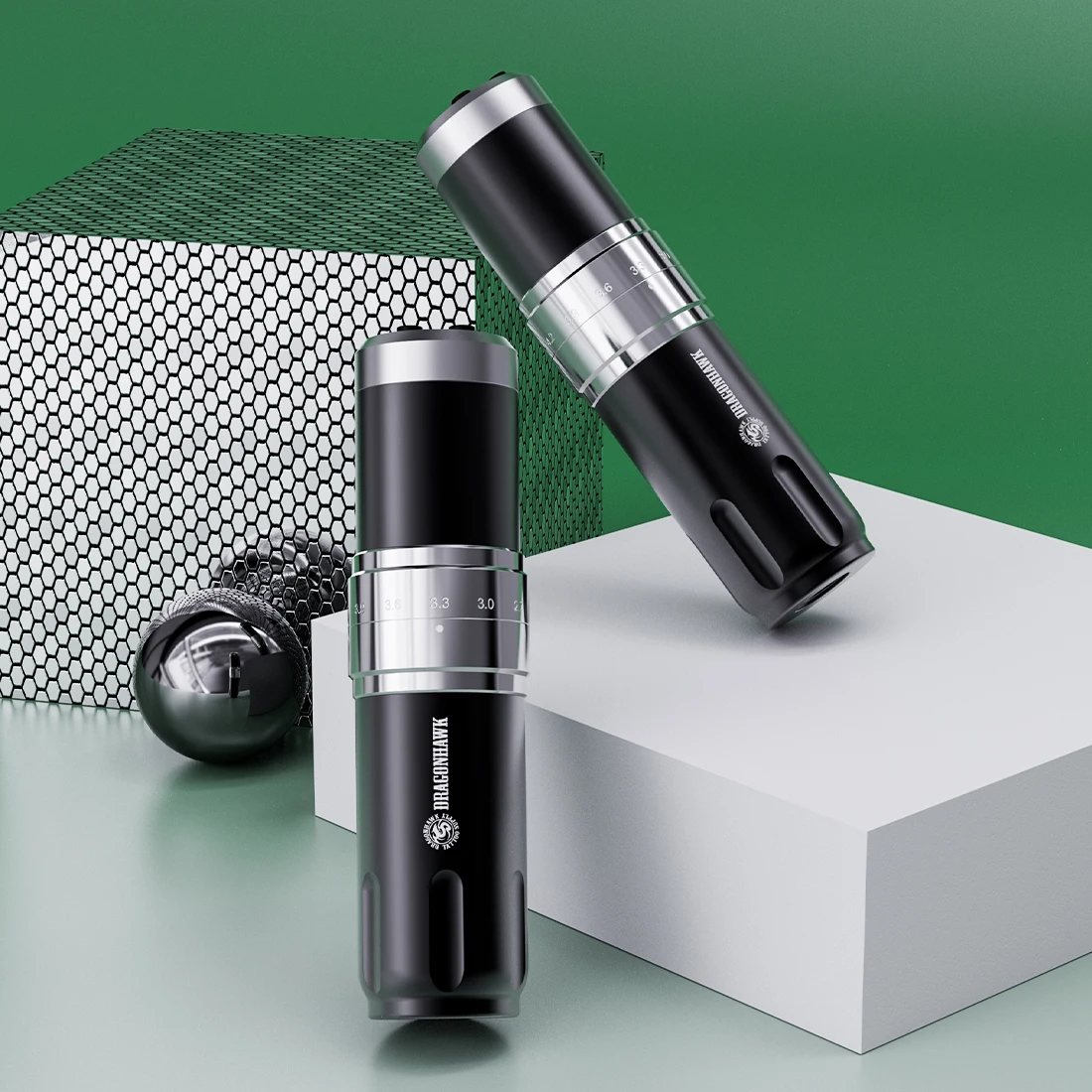 Dragonhawk Fold 3 WirelessTattoo Machine Duas baterias