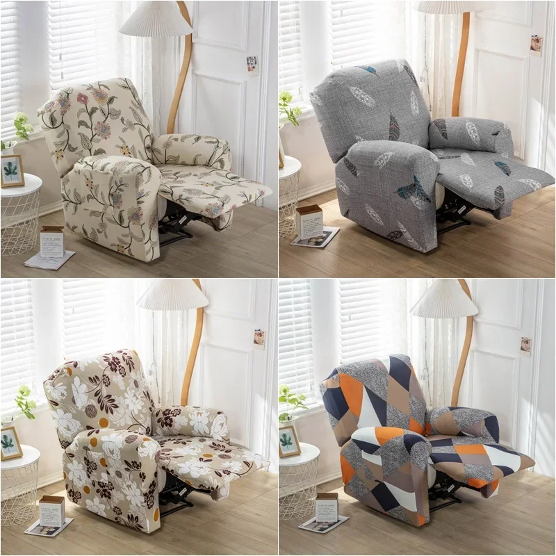 Floral Printed Recliner Sofa Cover Elastic Armchair Cover Relax Lazy Boy Sofa Protector Single Couch Covers Lounge Home Decor