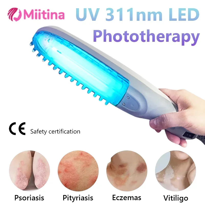 UVB Ultraviolet Phototherapy Instrument Vitiligo Treatment  Narrow Band Light Therapy 311nm Psoriasis Lamp Phototherapy Vitiligo