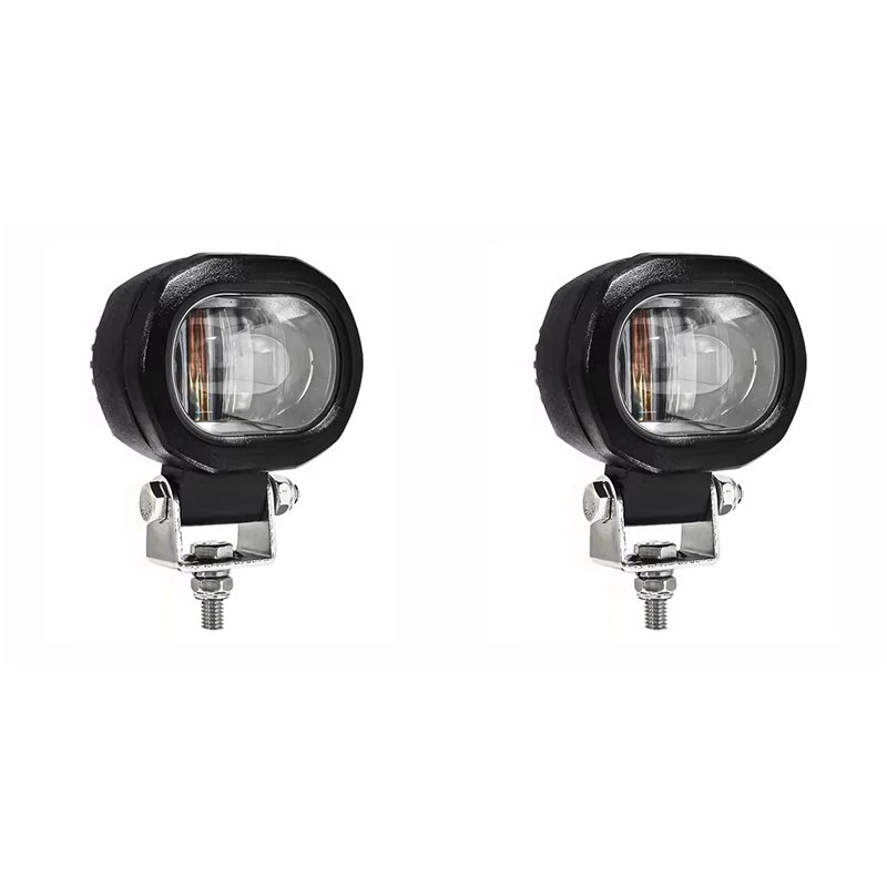 2X 10W Work Light LED Forklift Warning Light 12V-80V Aluminum Work Light Safe Light Waterproof Red Color One Line Light-A61E