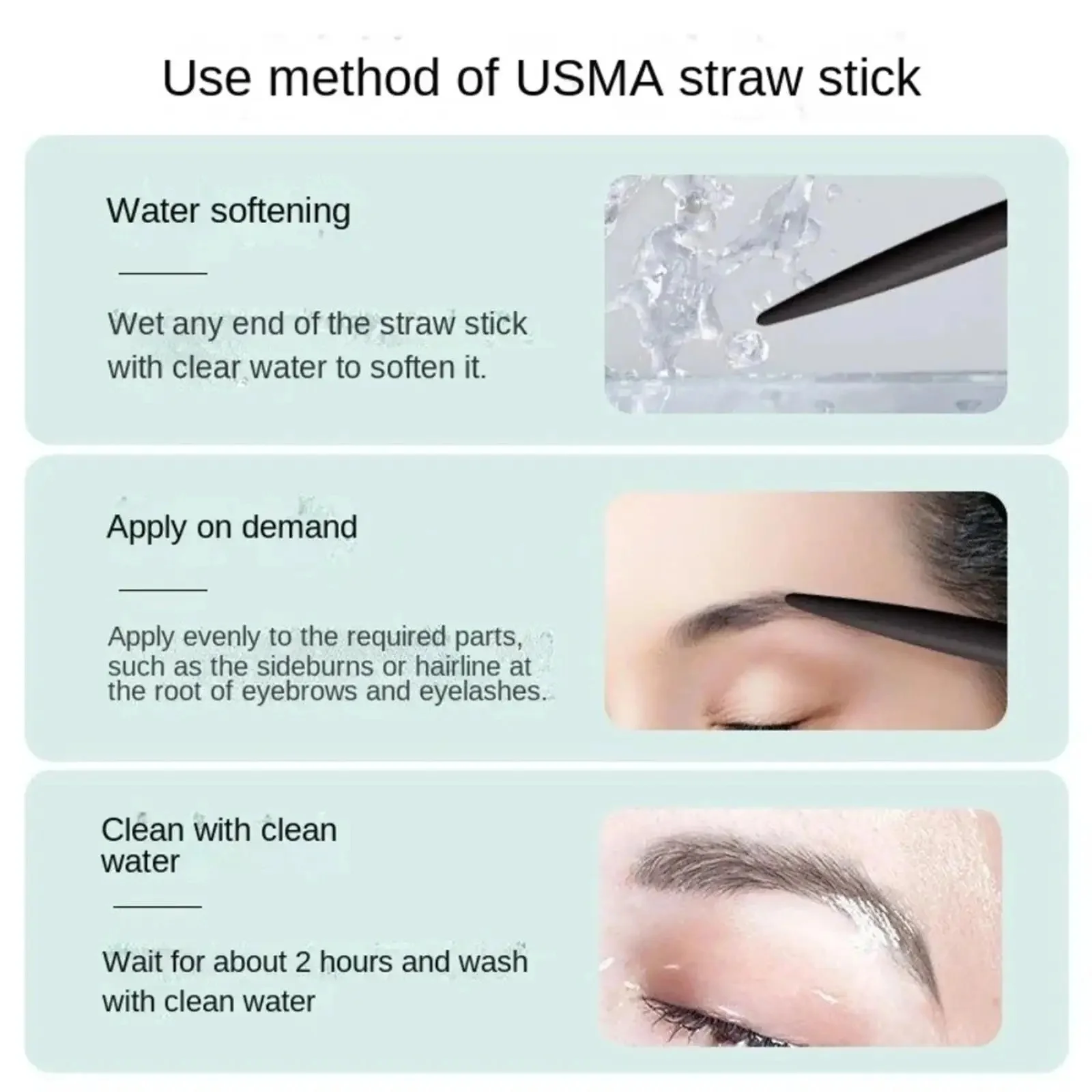 Eyebrows Growth Liquid Hair Fast Longer Fuller Thicker Usma Grass Serum Hair Loss Treatment Product Prevent Baldness Makeup New