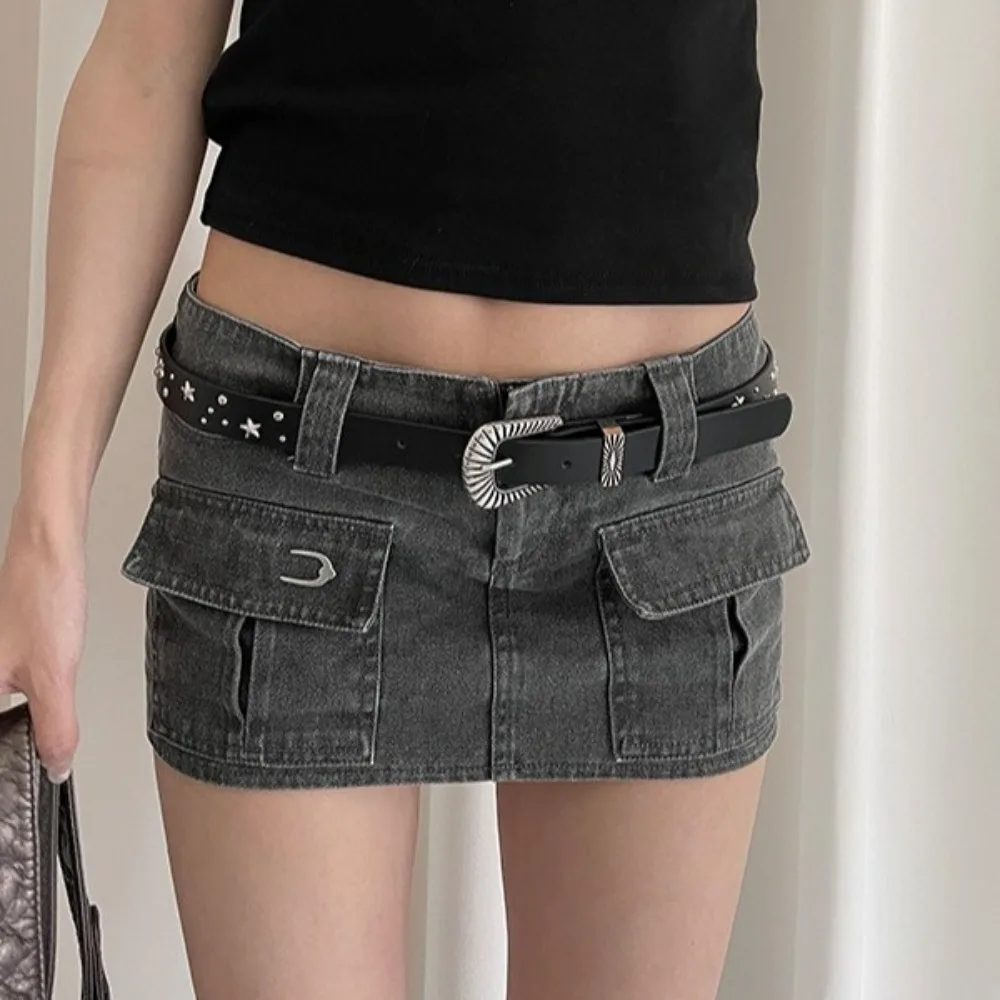 

Jeans Decor Star Rivet Waist Belt Trouser Decoration Punk Style Y2K Wide Belt American Style Skirt Accessories
