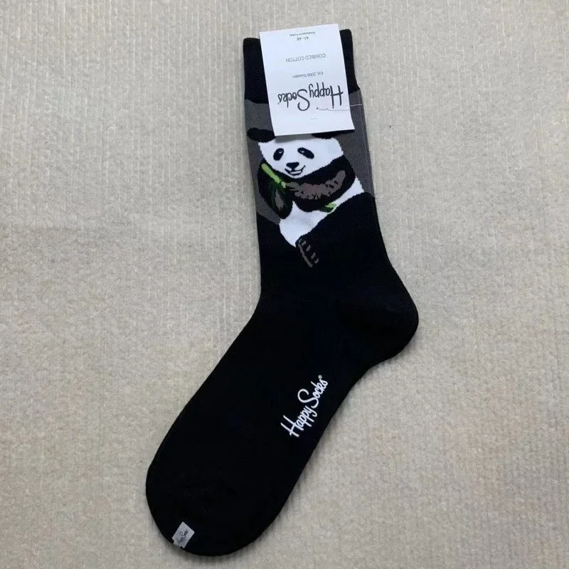 Katoenen Happy Socks Klassieke Crew Sock-schoen voor heren, maat 10 - 13, zacht - afbeelding 1
