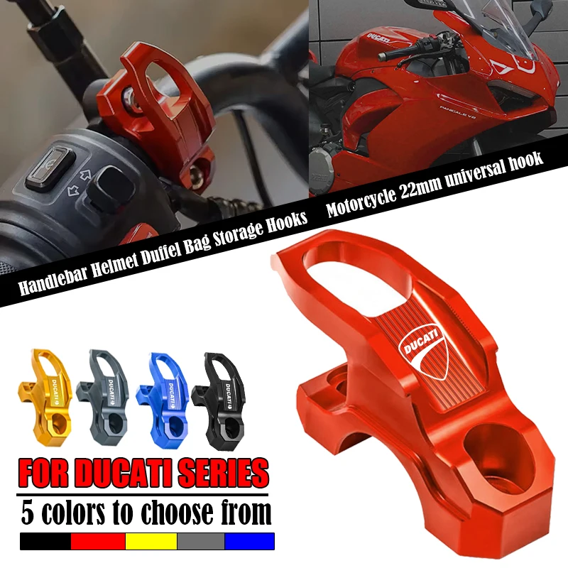 For Ducati Panigale Diavel Superleggera V4 V2 Scrambler 400 800 1100 Motorcycle Helmet Hook Luggage Bag Hook Holder Hanger ﻿
