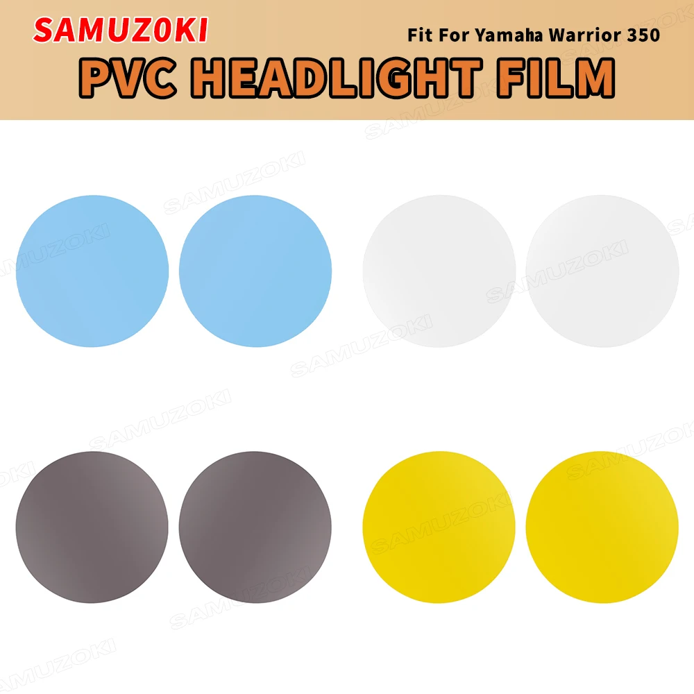 

Подходит для Yamaha Banshee Warrior Wolverine 350 YFZ350 YFM350X YFM350FX, наклейка на фару для квадроцикла, прозрачная защитная пленка для фар