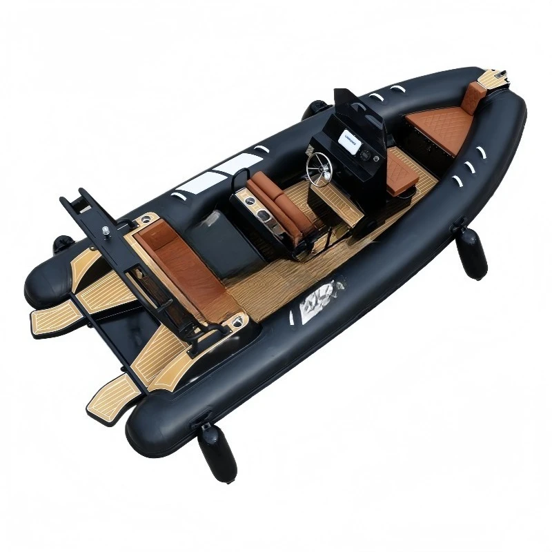Cheap Price CE Certificate Deep v Hull Boat Inflatable Rib Boat with Electric Motor RHIB HRR8