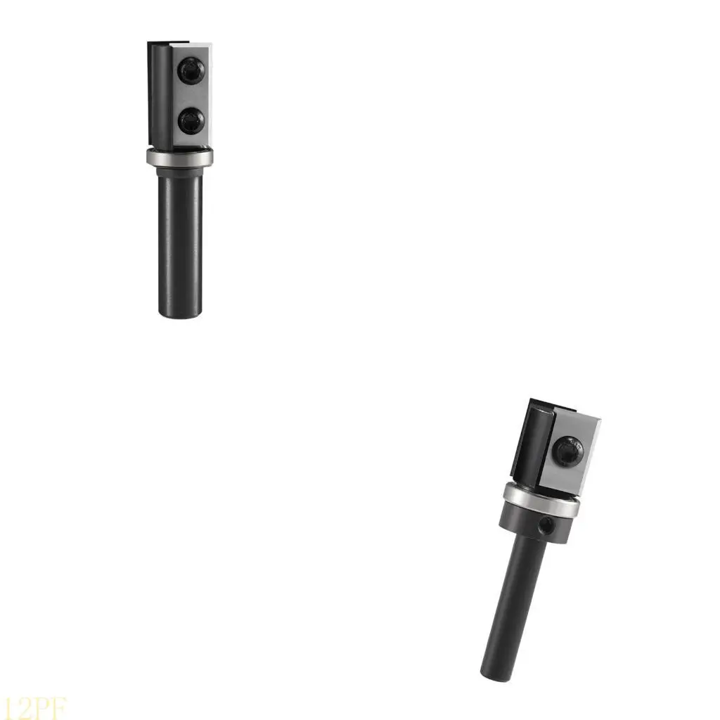 12PF Replaceable Trimming Cutter With Lower Bearing Support Multiple Shank Size For Woodworking Trimming Application