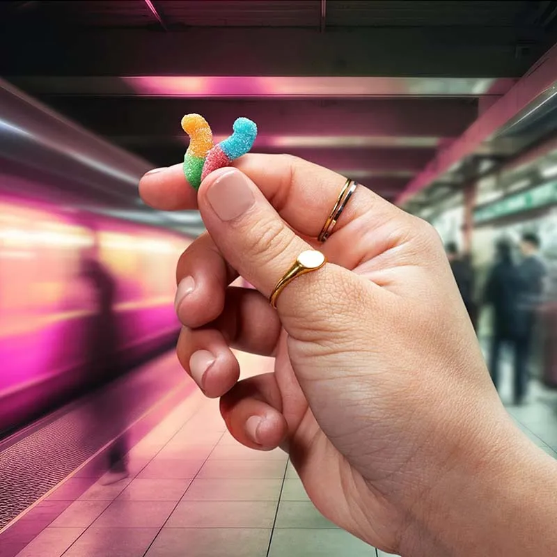 Trolli Sour Brite Llamas Gummi Candy/Strawberry Puffs Gummy Candy/Sour Brite Crawlers Gummy Candy 5oz(142g)*3 packs