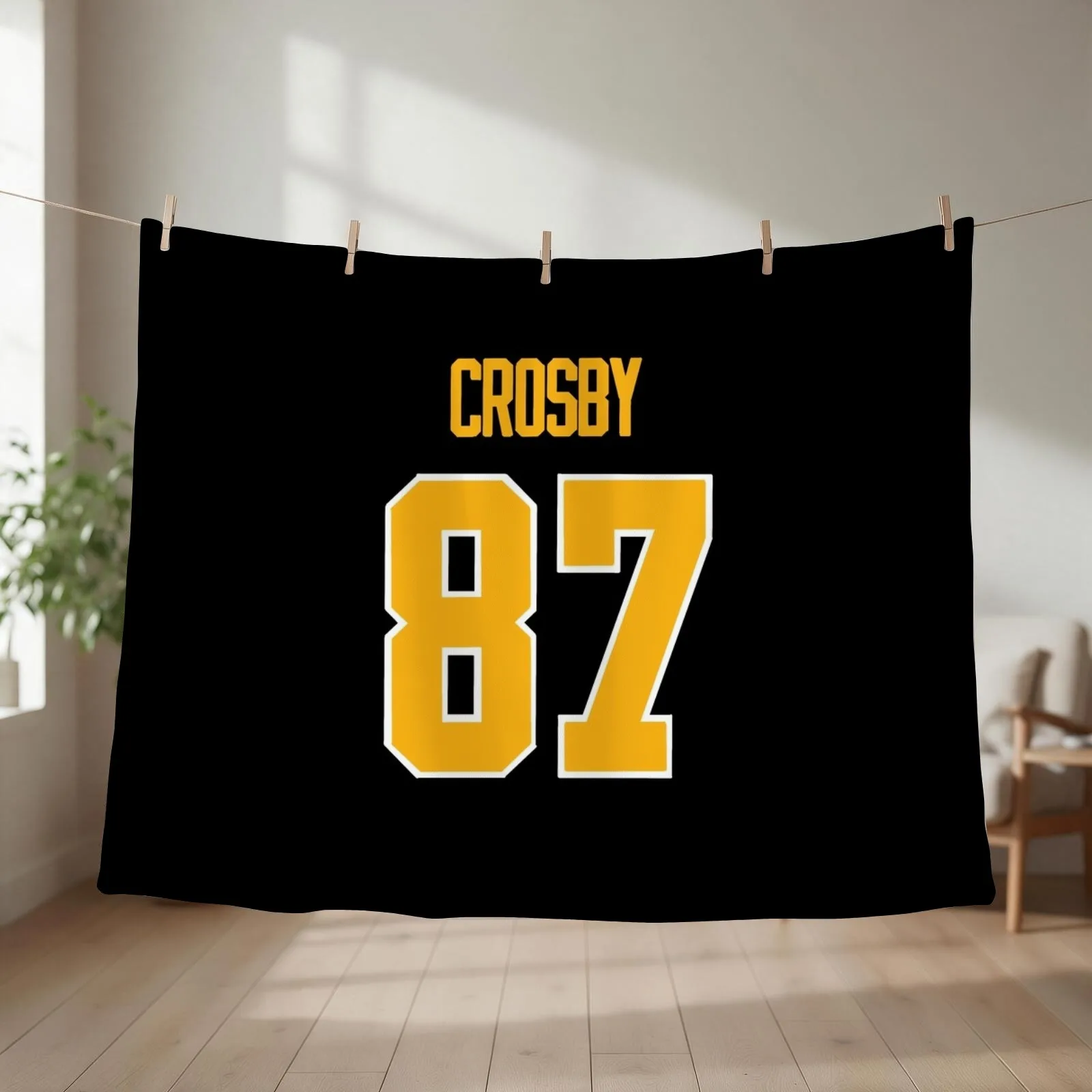 Sidney Crosby Throw Blanket couch cozy soft plush fuzzy picnic outdoor blanket