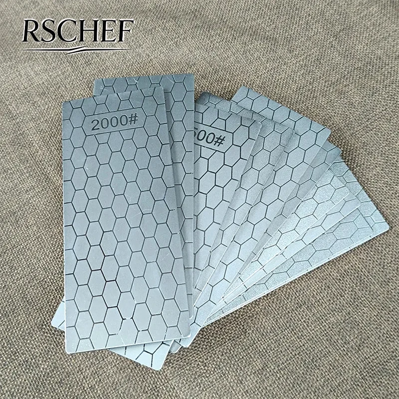 1 pièce Pierre à aiguiser professionnelle en diamant, surface alvéolée ultra-fine, outil d'affûtage de couteaux