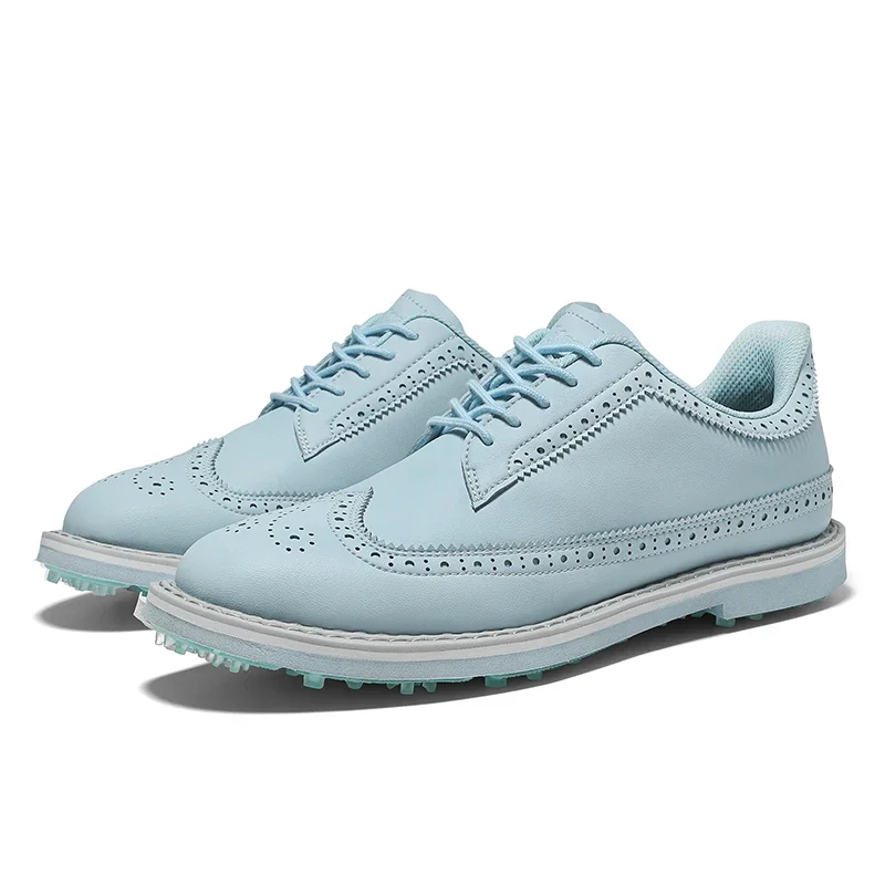 

Golf Shoes Men New Professional Golf Footwears Breathable Golfers Anti Slip Outdoor Walking Sneakers Blue Color Lightweight