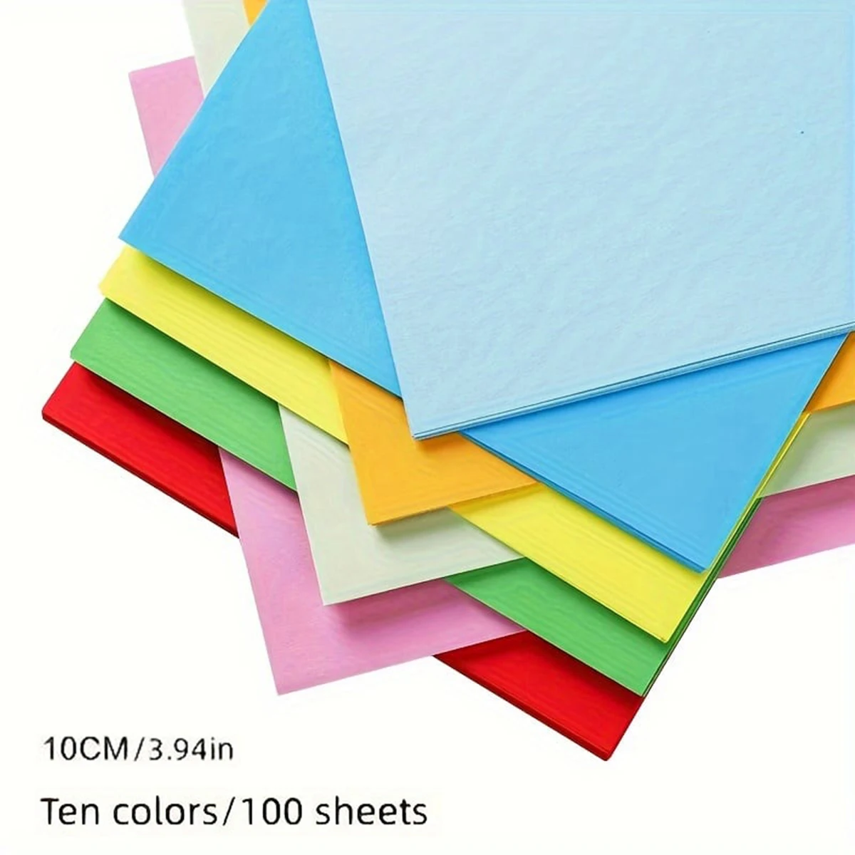 100 Sheets Of Origami Colored Paper Square Handmade Origami Crane Material Student Enlightenment Teaching Paper Learning Supplie