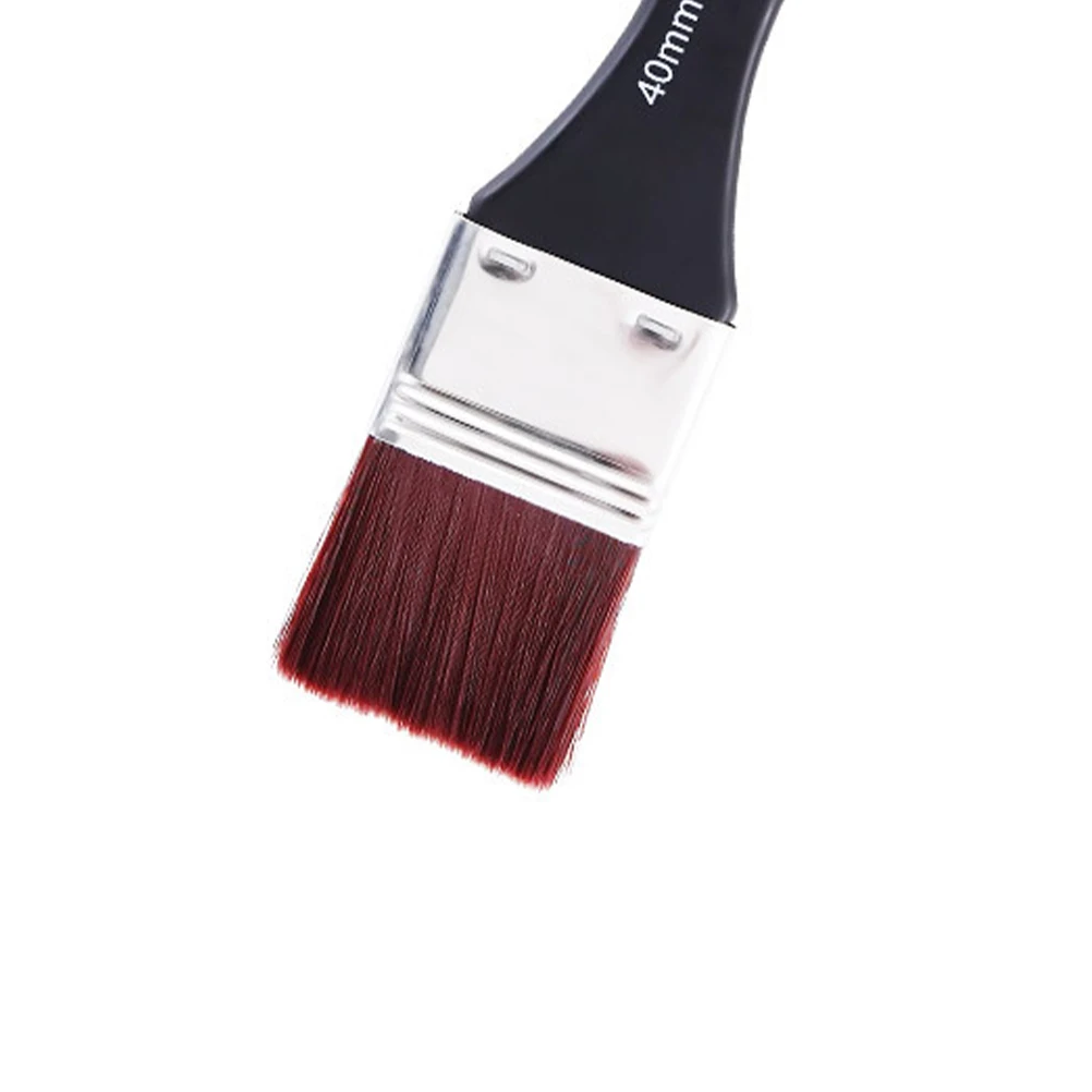 

3Pcs Nylon Oil Painting Brush Set Large Bristle Wooden Handle Lightweight Durable for Oil Acrylic Painting Artist Student Craft