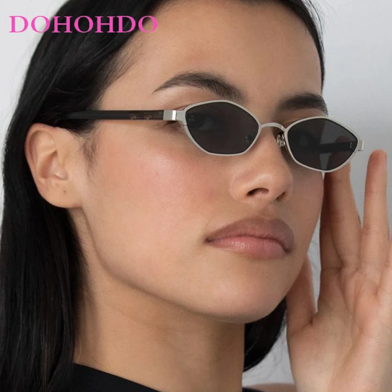 

2025 Polygonal Luxury Sunglasses Women Brand Fashion Rhombus Sun Glasses Woman Retro Vintage Metal Diamond Shades Eyewear UV400