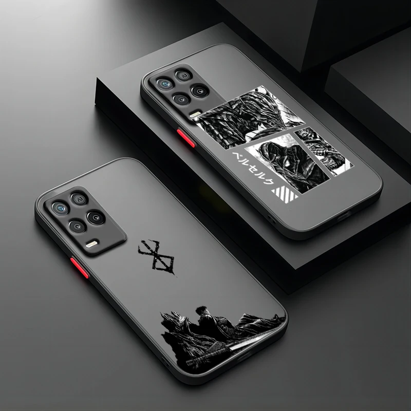 

Anime Berserk For OPPO A98 A96 A94 A93 A78 A77S A76 A74 A73 A72 A57E S A56S Frosted Translucent Phone Case