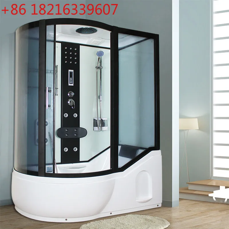 

The Shower Room Can Be Bathed As A Whole, Surfing Massage, Household Bathtub Partition, Tempered Glass Bath Room Is Integrated