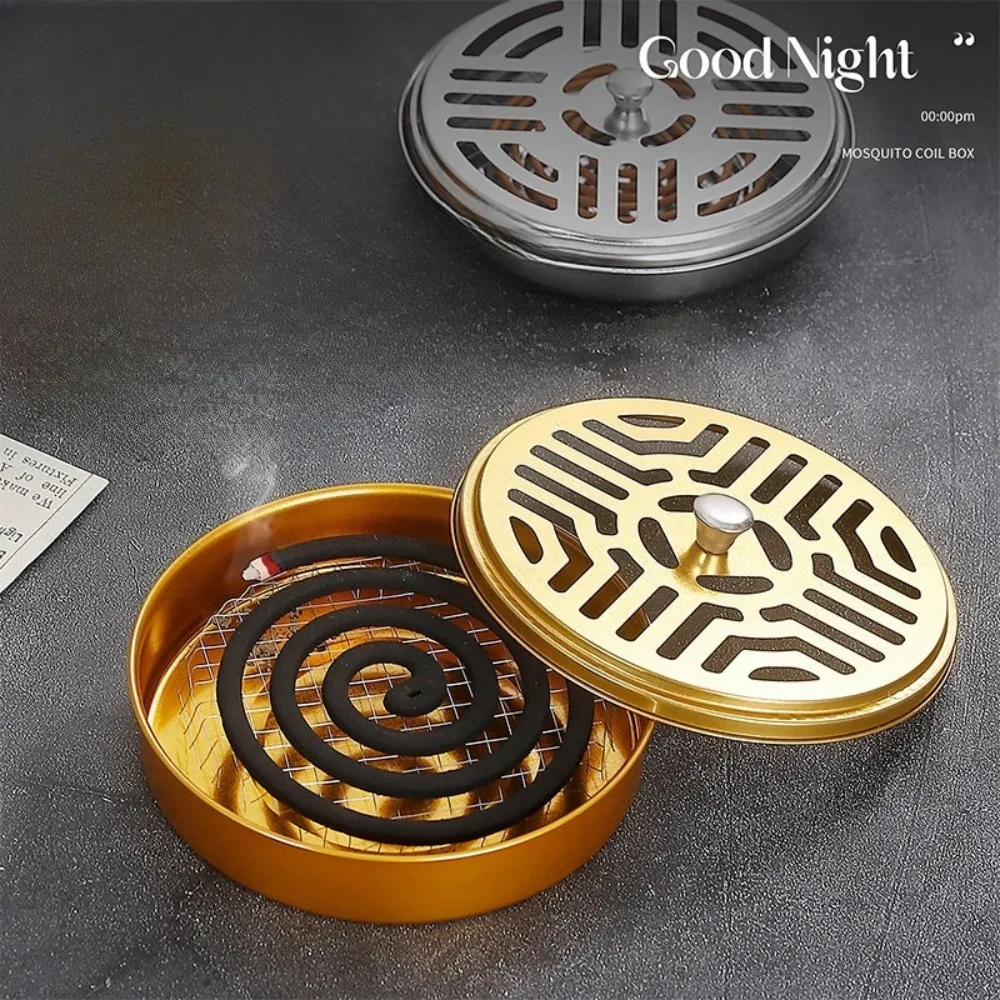 Mosquito Coil Tray Iron Mosquito Coil Rack Holder for Outdoor Camping Mosquito Coil Stand Portable Anti-Mosquito
