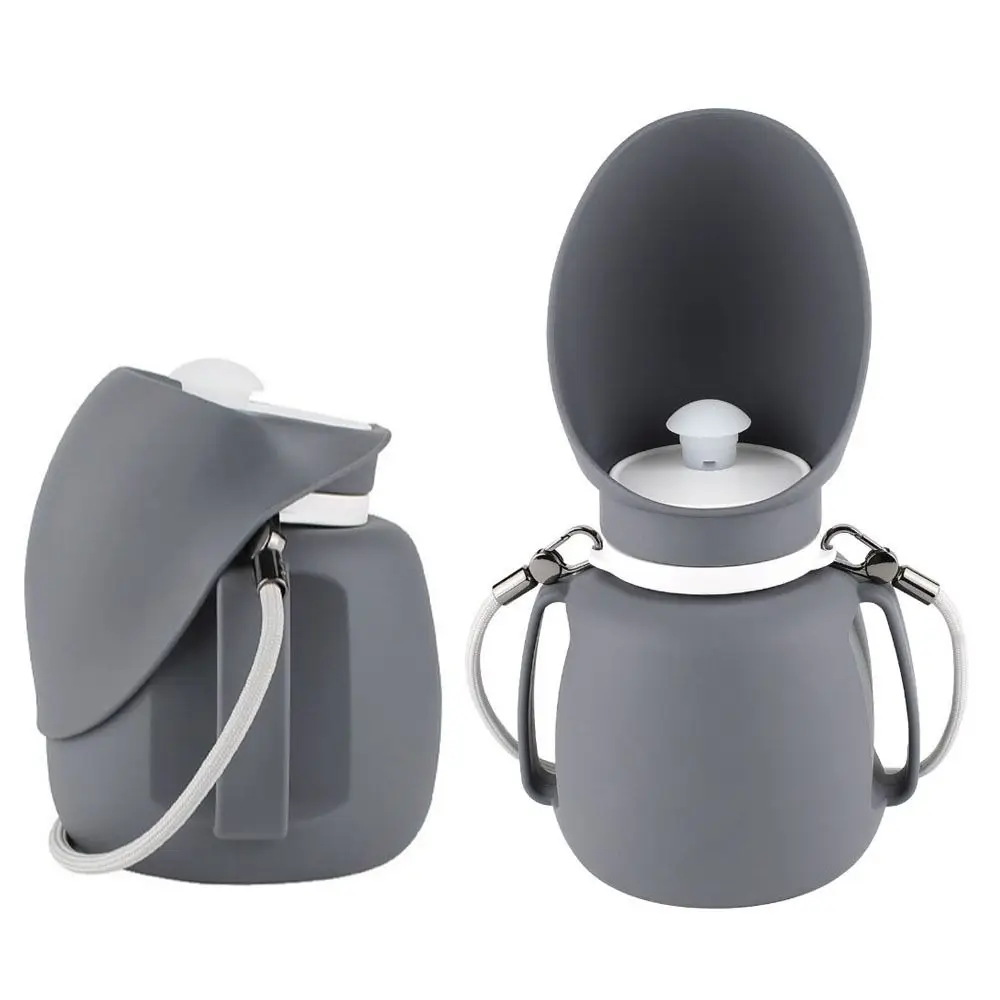 

Convenient Foldable Dog Water Bottle 800ML Portable Pet Water Dispenser with Lanyard Silicone Puppy Drinking Feeder Cat