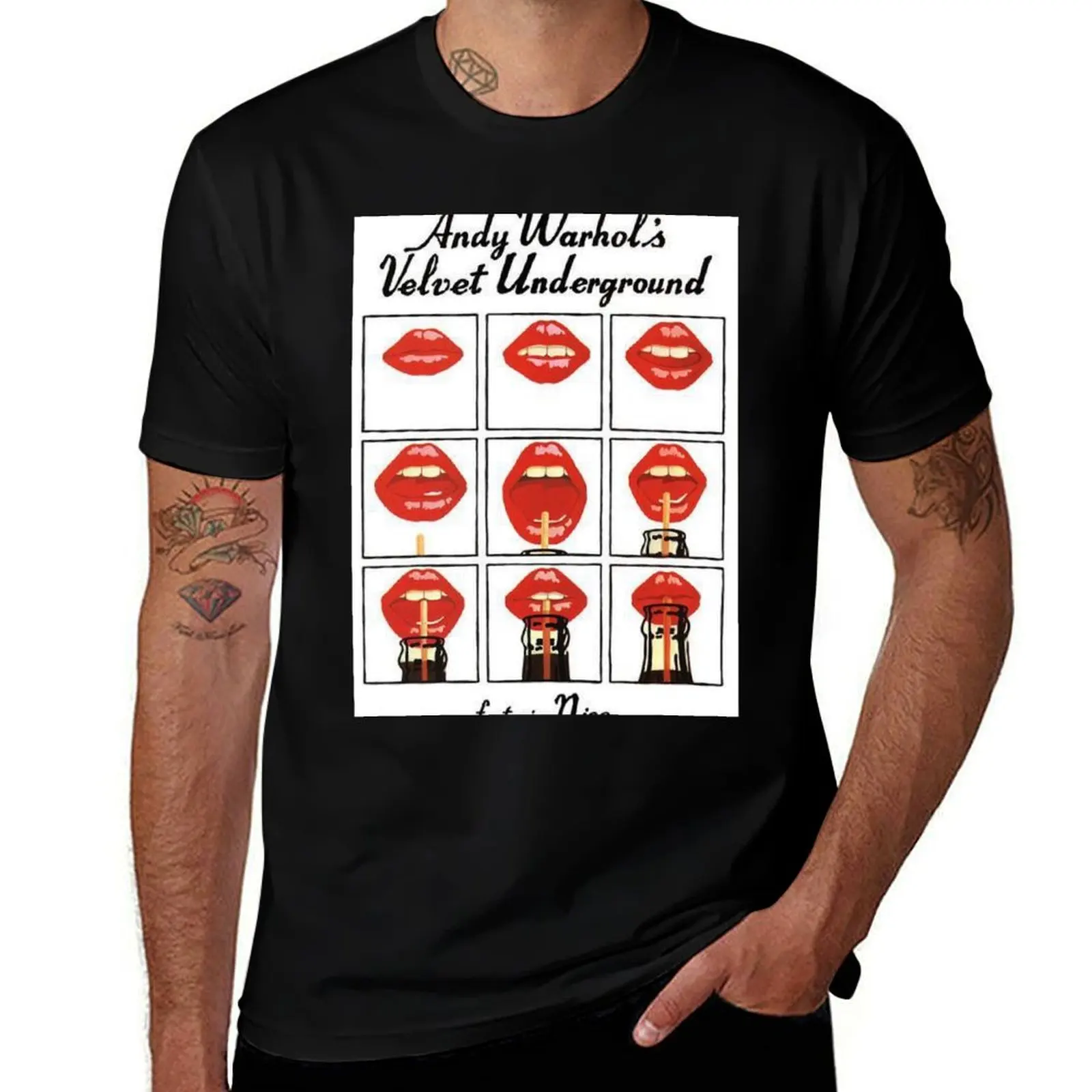 The Velvet Underground T-Shirt Basic Solid Color Short Sleeve Cotton Top