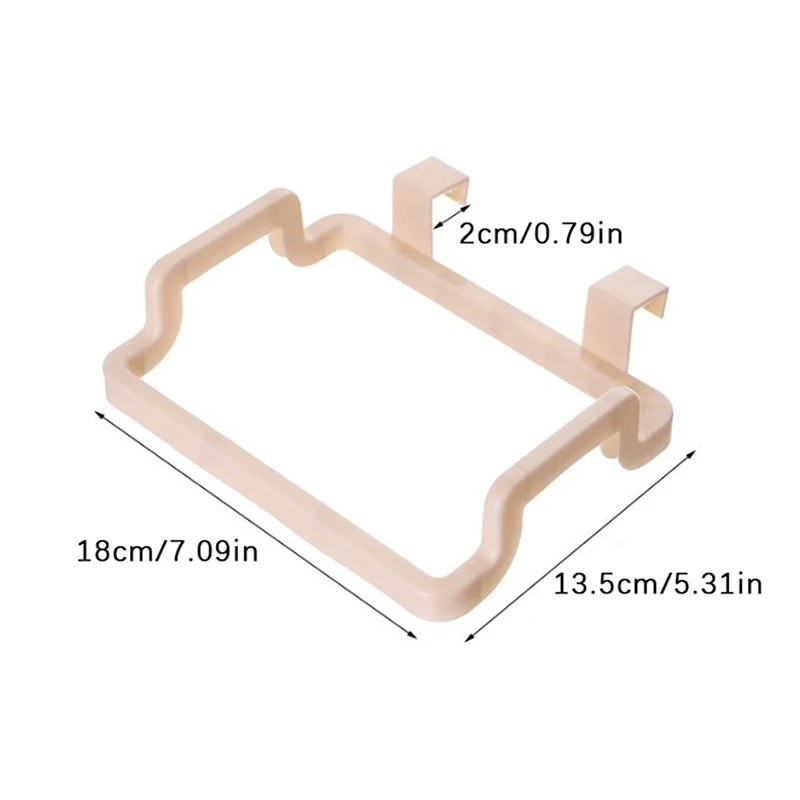 Trash Rack Storage Garbage Bag Holder Cupboard Door Back Kitchen Garbage Rubbish Bag Cabinet Hanging Kitchen Organizer