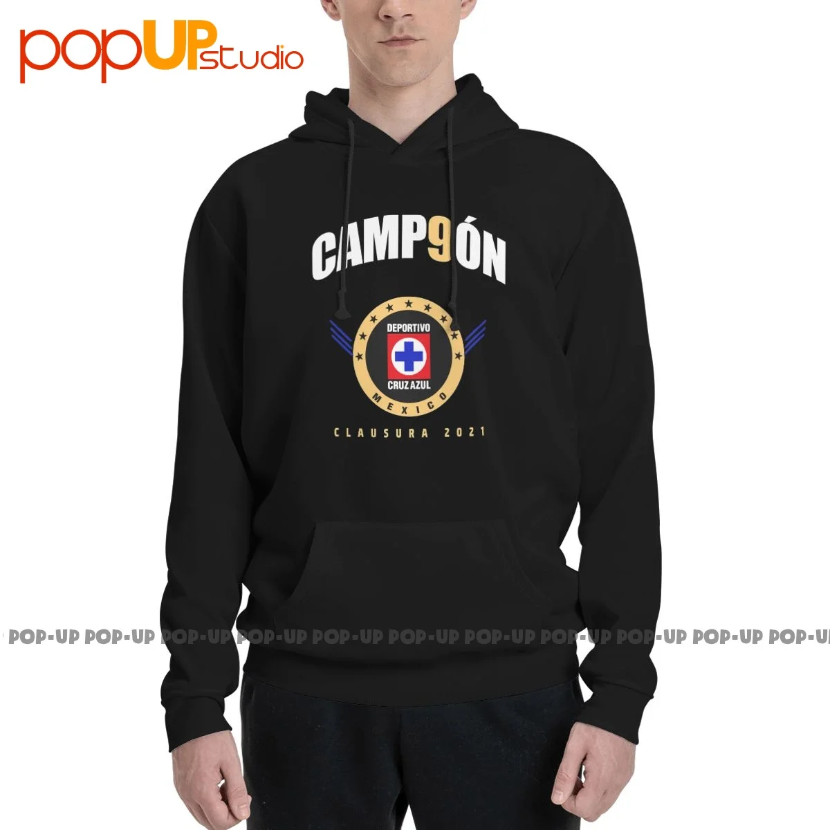 Cruz Azul Campeon Championship 2021 Hoodie Sweatshirts Hoodies Vtg Retro Novelty Streetwear