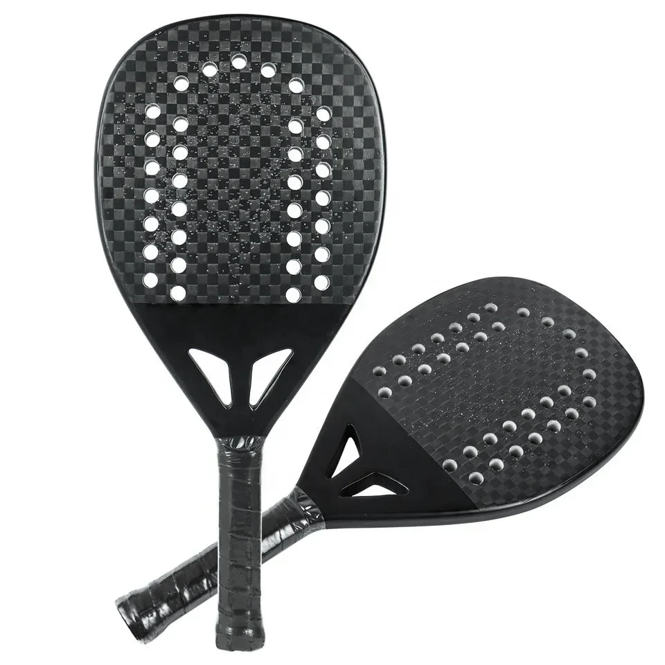 مضرب تنس الشاطئ مصنع BT15 شعار مخصص 3K مضرب تنس الشاطئ من ألياف الكربون
