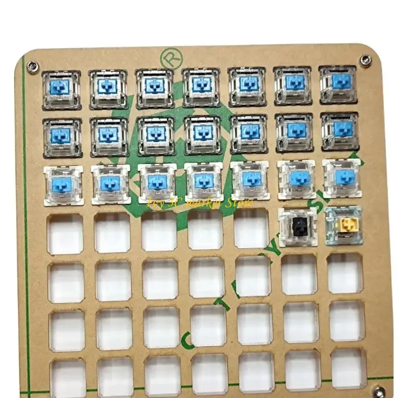 D7YC Mechanical Keyboard Sampling Base Acrylic Tester Board for Typing Feel Comparison and Desktop Display Value