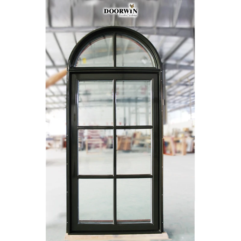 Wood Grill Design Crank Casement Windows Wood Arched Window Doorwin California Hot Sale Round Arch Window