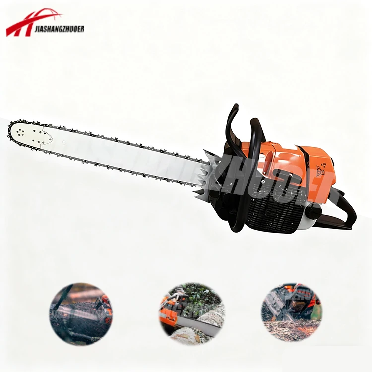 110CC 24 Inch Portable Petrol Chain Saw Quick Start System for Wood Cutting Professional Forestry Logging Machine Tool