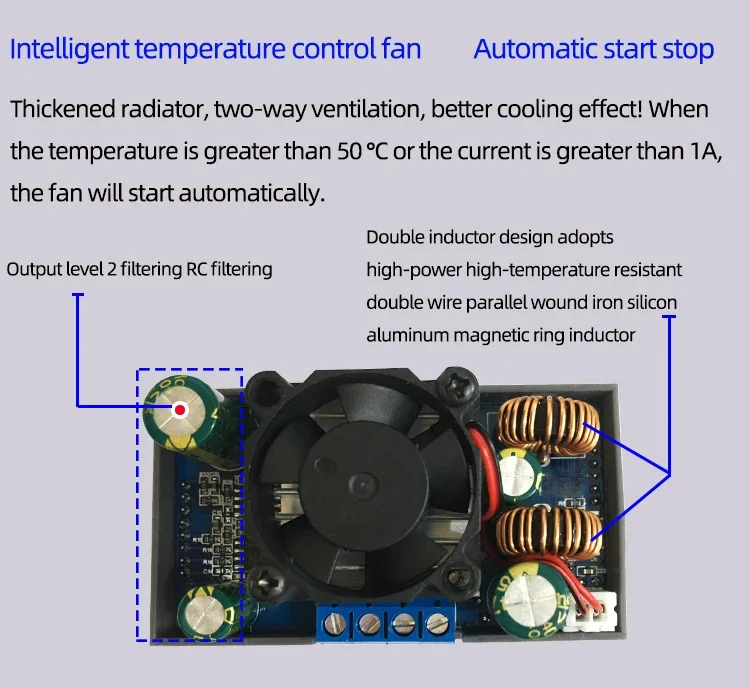 DC DC Buck Boost Converter CC CV 0.6-36V 5A Power Module Adjustable Regulated power supply For arduino Module Board