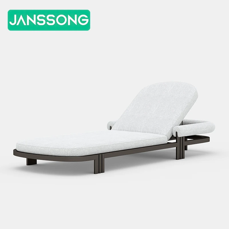 

Luxury Daybed Aluminum Deckchair Patio Furniture Beach Lounge Chair Lounge Bed Outdoor Furniture Sunbed Outdoor Sun Loungers