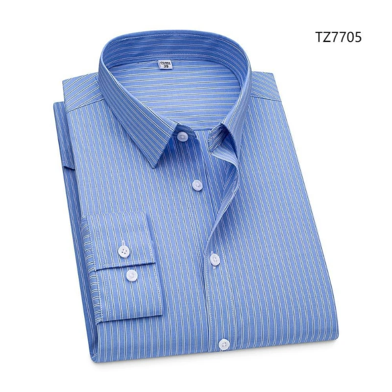 4xl Bamboo Fiber Men's Shirt Long Sleeve Casual Business Office White Shirt Men Long Sleeve Slim Fit Big Size Shirts for Man
