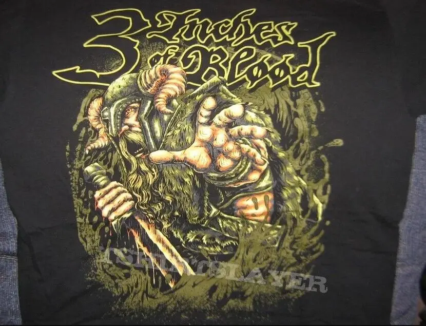 

Remake 3 Inches Of Blood Tour Shirt 2012 TE5011