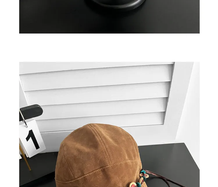 Retro-Ethno-Stil Perlenbesetzte Quasten-Baseballkappen aus Wildleder für Damen, Frühling und Herbst, Reise, Freizeit, vielseitige, personalisierte Y2K-Hüte – Detail 6