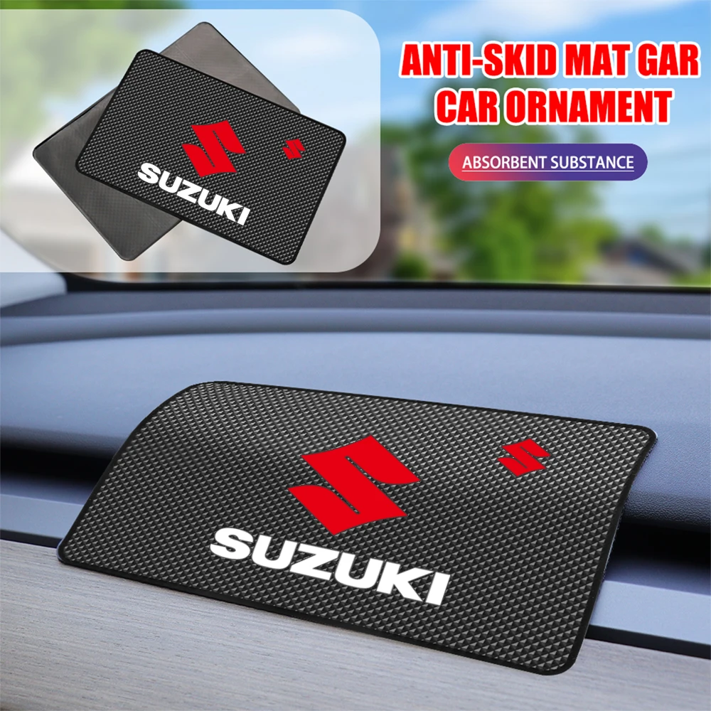 

1/2 шт. силиконовые автомобильные нескользящие коврики для приборной панели, клейкие коврики для хранения ключей для телефона Suzuki Grand Vitara Samurai SX4 Jimny IGNIS