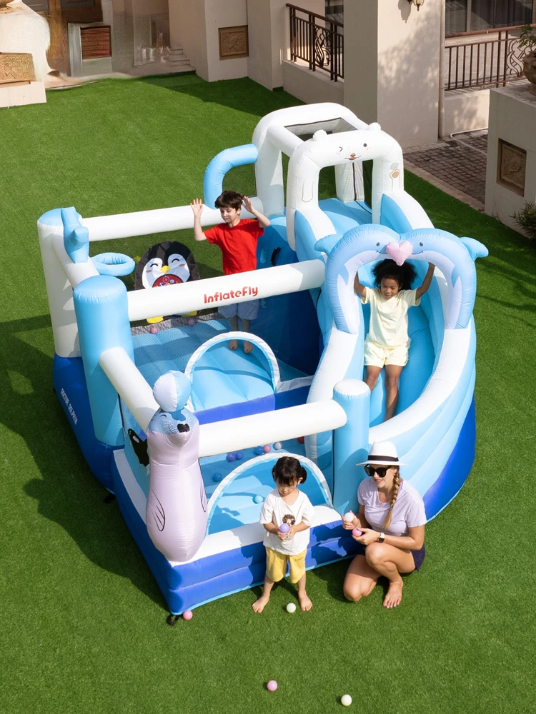 Inflatable Castle Trampoline Slide Trampoline Indoor and Outdoor Inflatable Castle Toy House