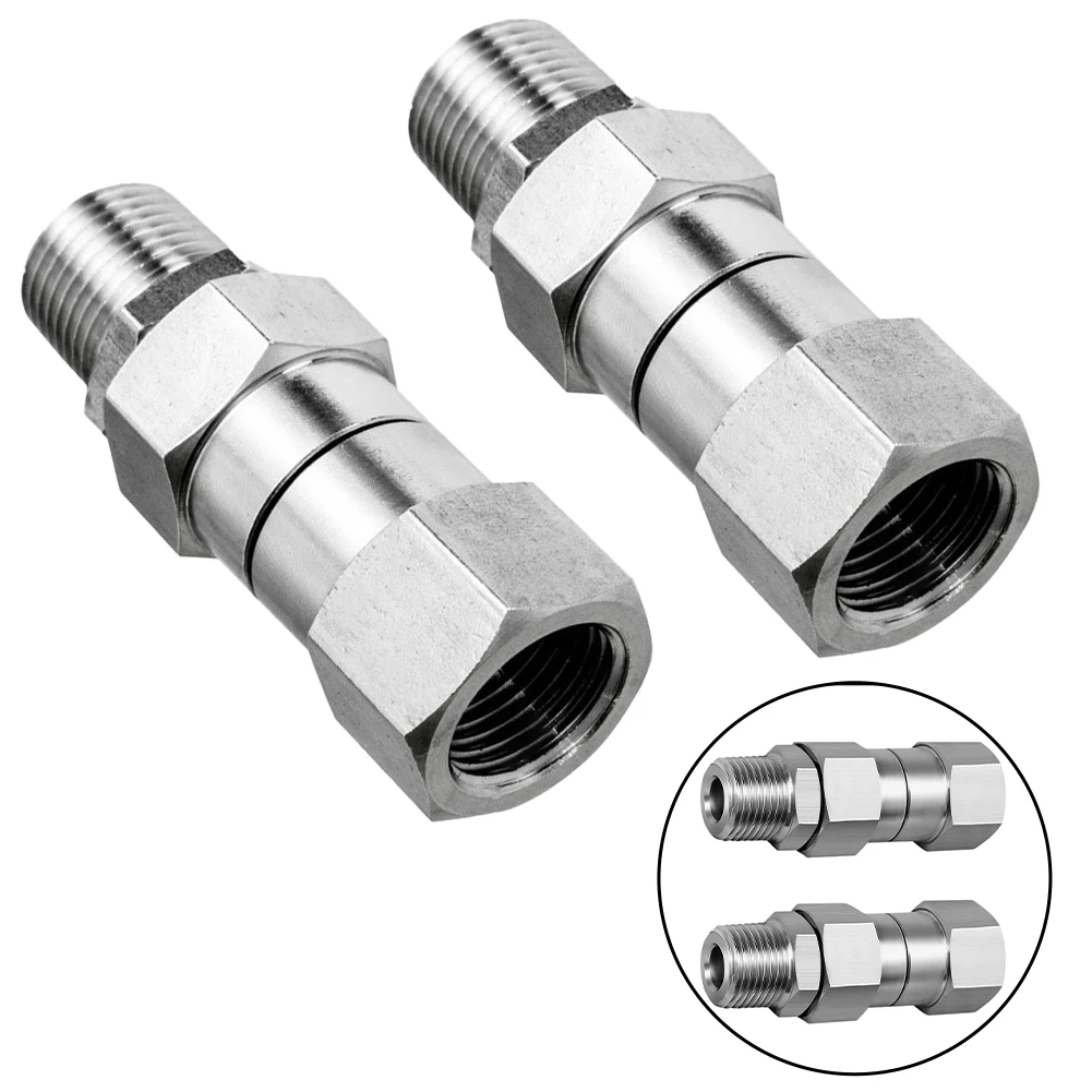 High Pressure Adapter Pressure Swivel 4000 PSI Rated Full Rotation Design Quick Installation For Pressure Hose