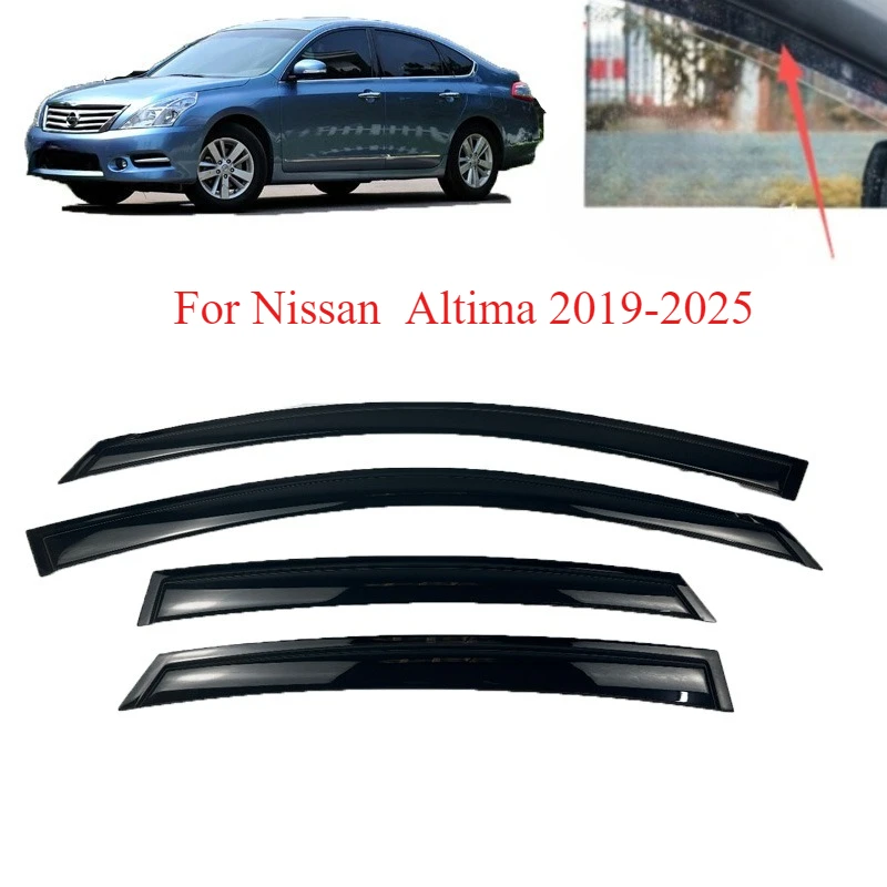 For Nissan Altima 2019-2025 Window Visor Wind Sun Rain Guard Deflector Shade Shelter