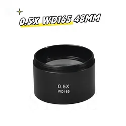 SIKO WD165 0.5X  Barlow Auxiliary Objects Lens Microscope Camera Glass Lens For Binocular Trinocular Stereo Zoom Microscope